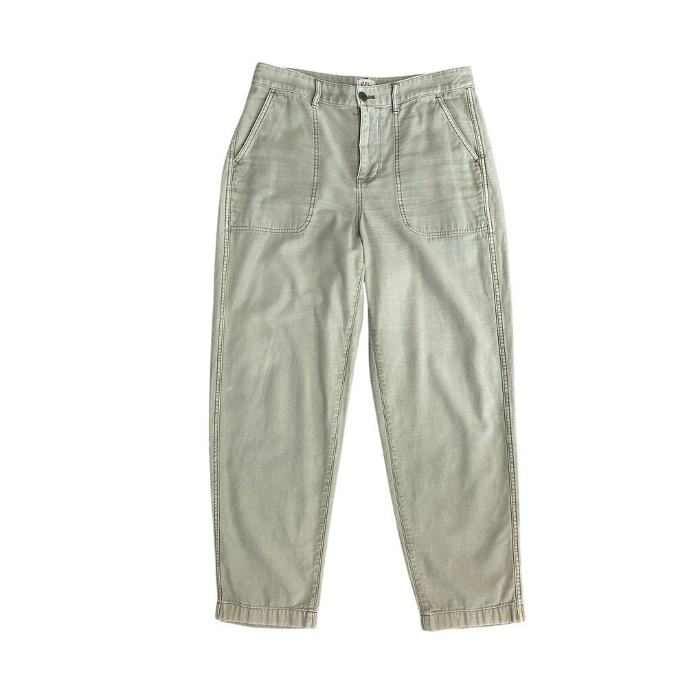 J. Crew women's light green Garment-dyed Foundry pant‎ cotton straight leg 10T